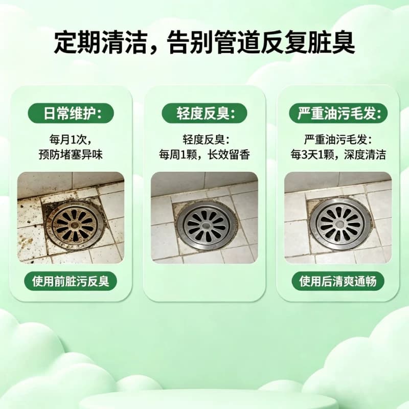 下水道除臭凝珠高浓度防返臭神器厨房厕所返除臭味地漏卫生间通用 - 缩略图2