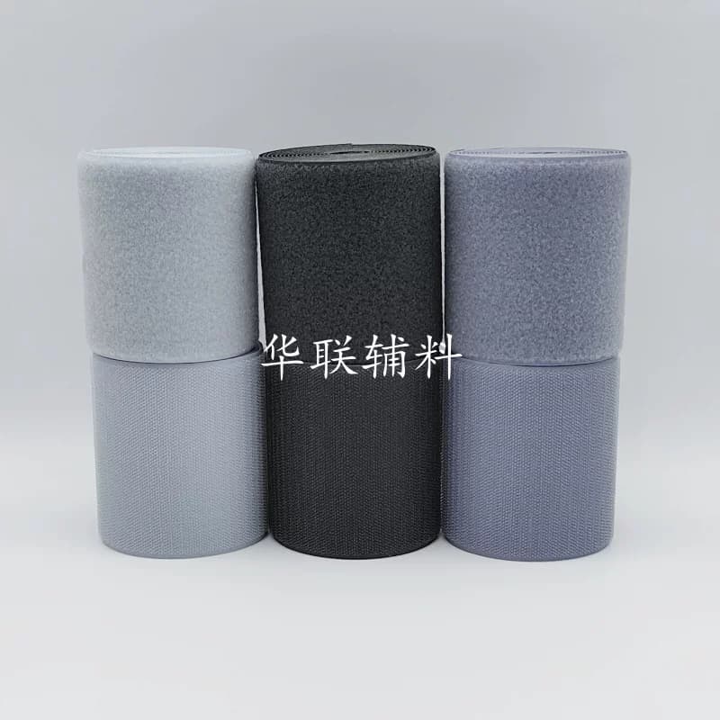 灰色彩色无背胶魔术贴粘扣子母贴衣服鞋子自粘带尼龙搭扣毛刺粘条 - 缩略图5