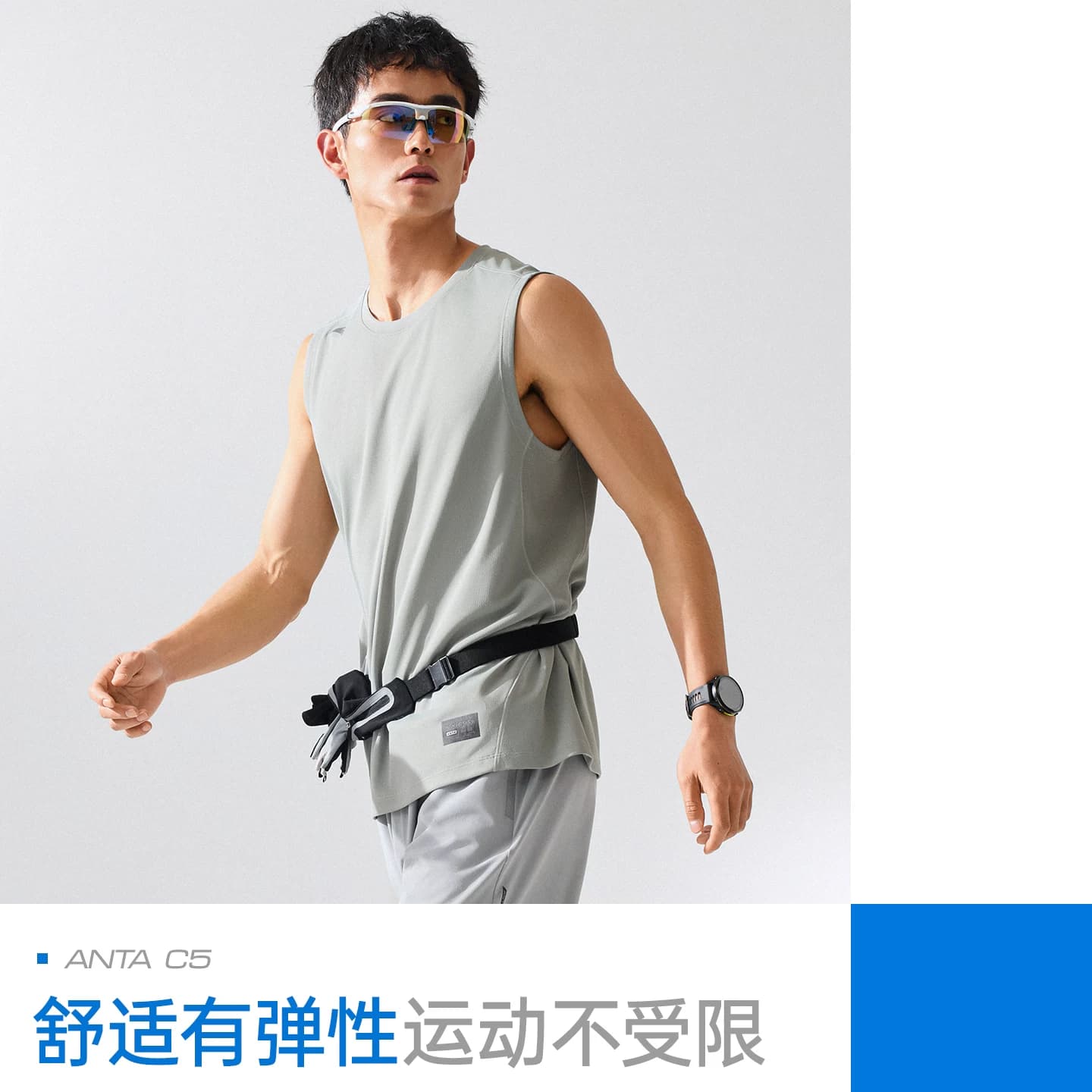 安踏速干背心丨男子透气健身衣无袖t恤篮球训练坎肩运动背心上衣 - 缩略图4