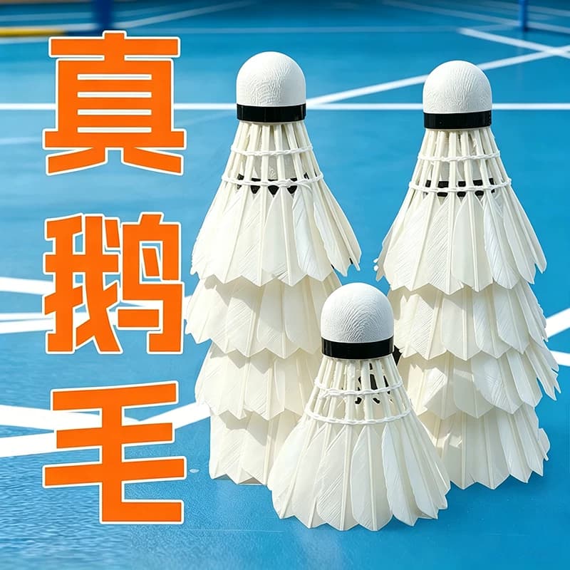 防风羽毛球鹅毛工厂直销12只装专业级耐打娱乐比赛训练正品室内外 - 缩略图2