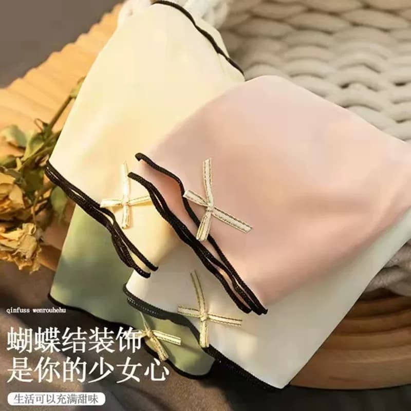 冰丝内裤女士无痕抗菌全纯棉裆少女生纯欲三角短裤头收腹裸睡抑菌 - 缩略图2