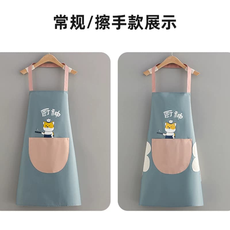 厨房家用防水可防油耐磨男女网红围裙韩版日系上班家务围腰工作服 - 缩略图4