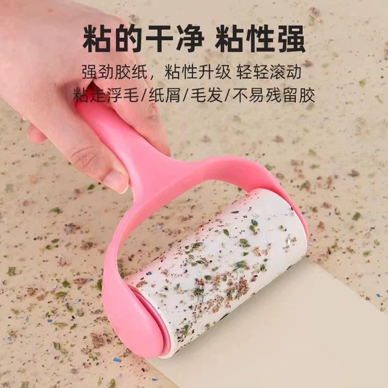 滚筒粘毛器毡滚刷粘毛沾毛神器黏毛刷替换卷纸粘纸宠物除毛清洁 - 缩略图2