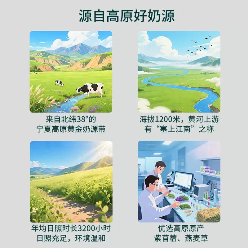【百补福利购】塞北牧乡纯牛奶3.2g200gx4盒早餐学生全脂高原大漠 - 缩略图2