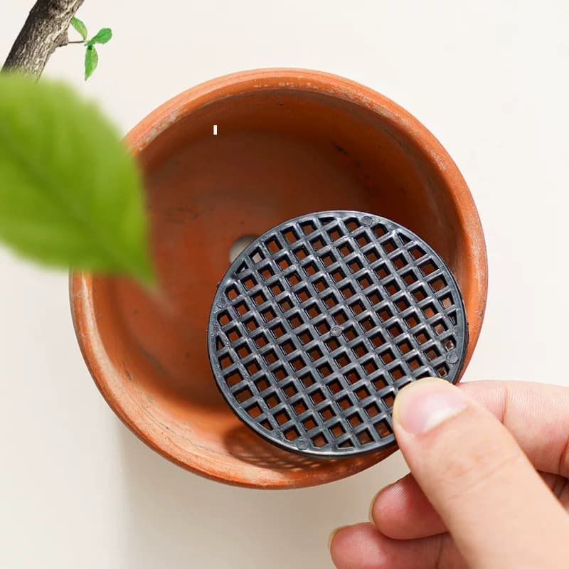 花盆垫片网垫多肉防漏土垫底圆形塑料透气网垫小中大花盆垫底网格 - 缩略图3
