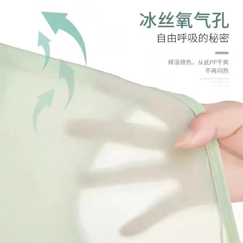 女士内裤冰丝无痕抗菌纯棉高腰收腹收小肚子大码三角裤薄款中腰 - 缩略图3
