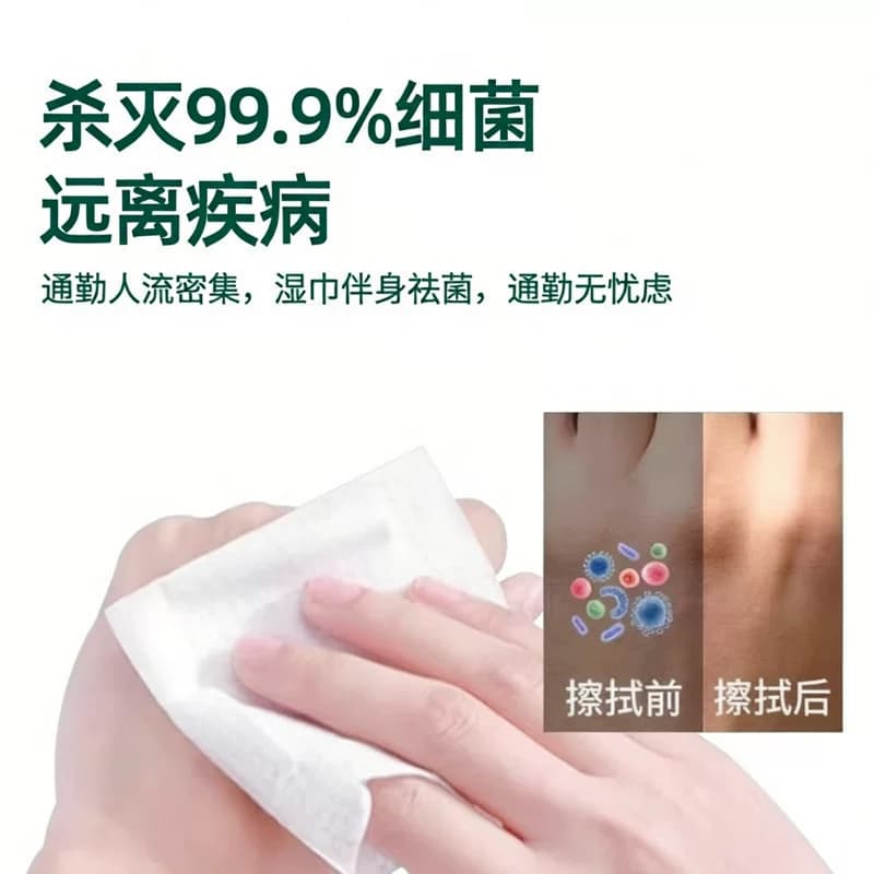 1包60抽75%酒精湿巾加厚大包装珍珠纹大包装更实惠带盖不易挥发 - 缩略图3