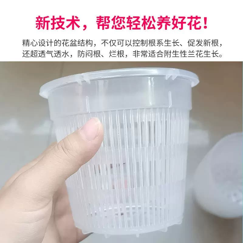 控根盆兰花专用盆透气控水防烂蝴蝶兰地面盆绿植盆桌面花卉盆园艺 - 缩略图4