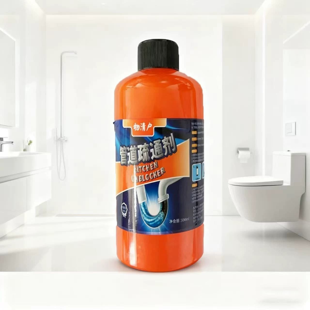 【300ML】管道疏通剂液强力溶解下水道神器小飞虫虫卵双杀除臭 - 缩略图4