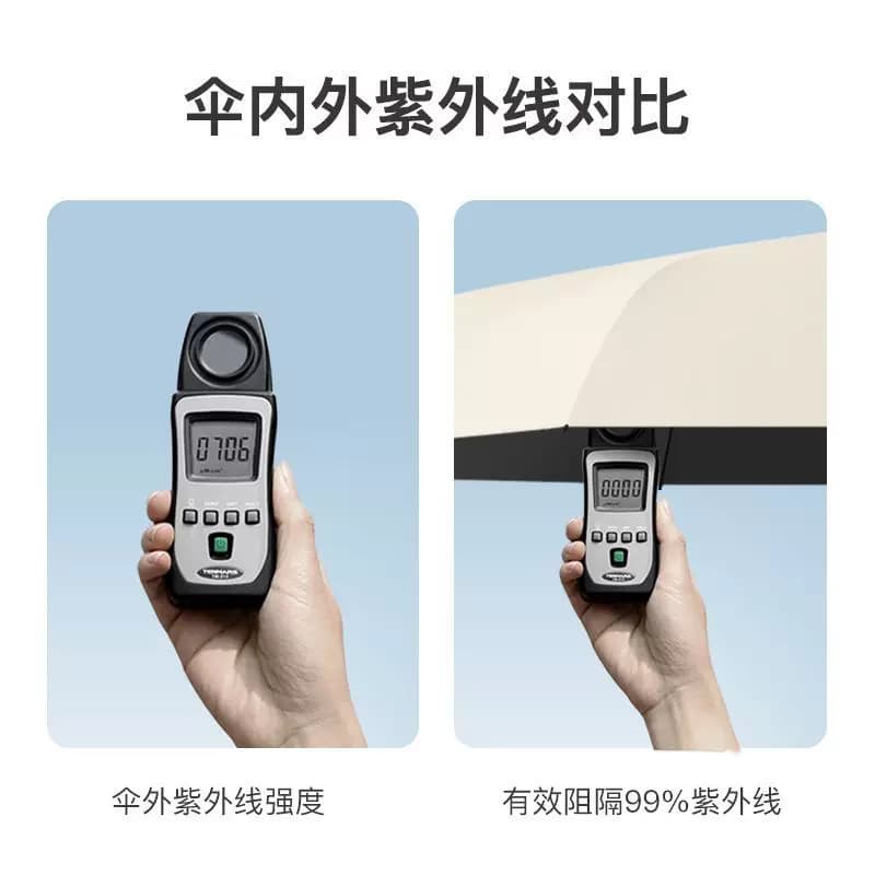 自动双龙骨伞晴雨两用女遮阳伞男士折叠伞加固开收伞结实轻便黑色 - 缩略图4