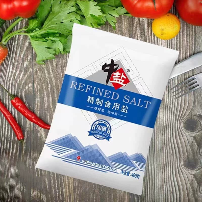 食用盐中盐400克加碘精制厨房盐巴调味细盐家用食品级低钠海盐 - 缩略图4
