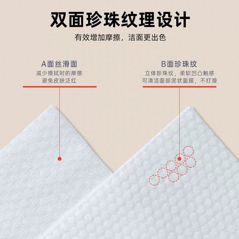 一次性洗脸巾80抽加大加厚洗脸巾绵柔巾干湿两用亲肤不掉絮 - 缩略图2