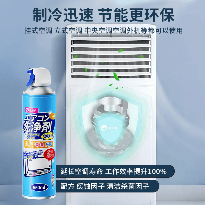 洗空调清洗剂工具全套家用内机专用泡沫强力去污清洁液免拆洗神器 - 缩略图4