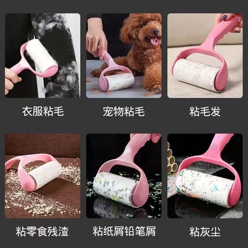 滚筒粘毛器毡滚刷粘毛沾毛神器黏毛刷替换卷纸粘纸宠物除毛清洁 - 缩略图4