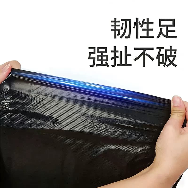 背心式商用垃圾袋加厚黑色中大号家用特厚厨房塑料垃圾袋子手提 - 缩略图4