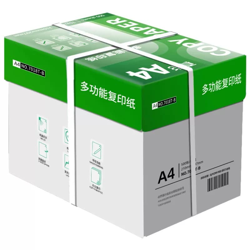 真彩A4打印纸复印纸a4打印纸办公用纸家用白纸70g500张草稿纸整箱5包装2500张复印纸一箱批发包邮70g便宜加厚 - 缩略图5