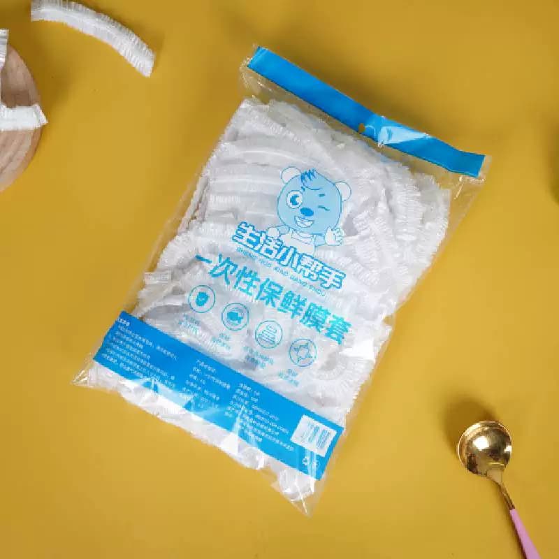 保鲜膜套食品级家用保鲜袋100个一次性套罩冰箱菜罩保鲜罩400编号 - 缩略图2