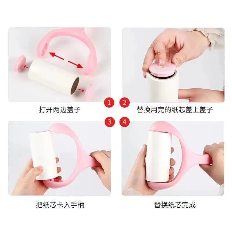 滚筒粘毛器毡滚刷粘毛沾毛神器黏毛刷替换卷纸粘纸宠物除毛清洁 - 缩略图5