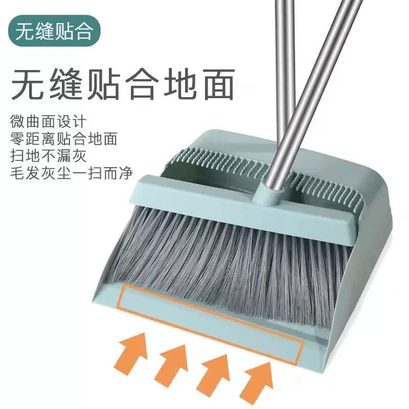 扫把簸箕套装家用软毛笤帚撮箕组合卫生间单个旋转刮水器扫地扫帚 - 缩略图3