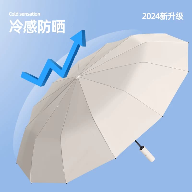 96骨加大号全自动雨伞固厚太阳抗风暴结实抗风男款女防晒紫外线 - 缩略图2
