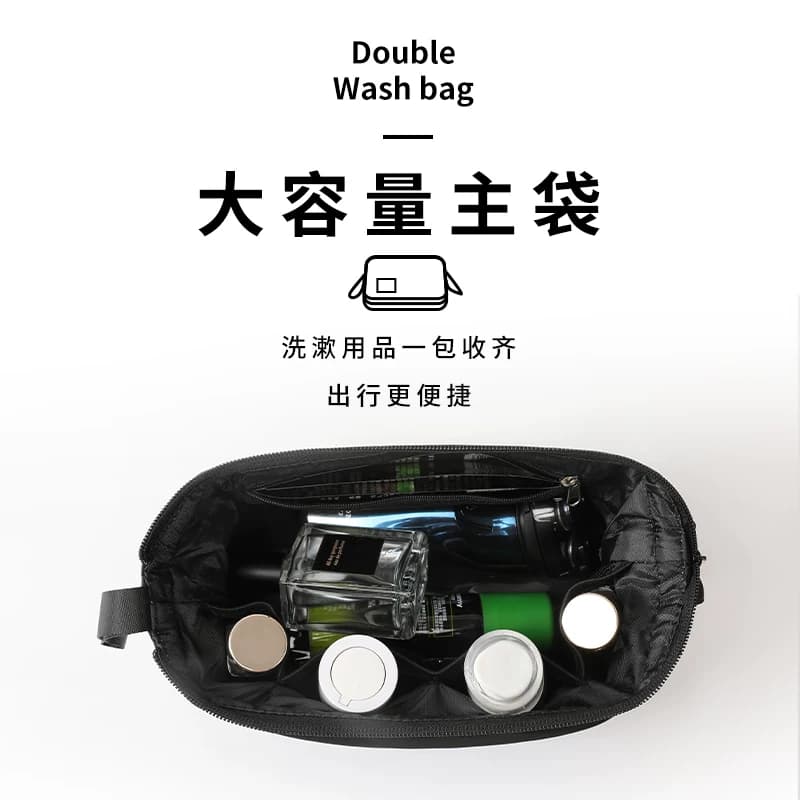 洗漱包男旅行套装干湿分离出差男士便携洗簌用品收纳袋化妆盒防水 - 缩略图2