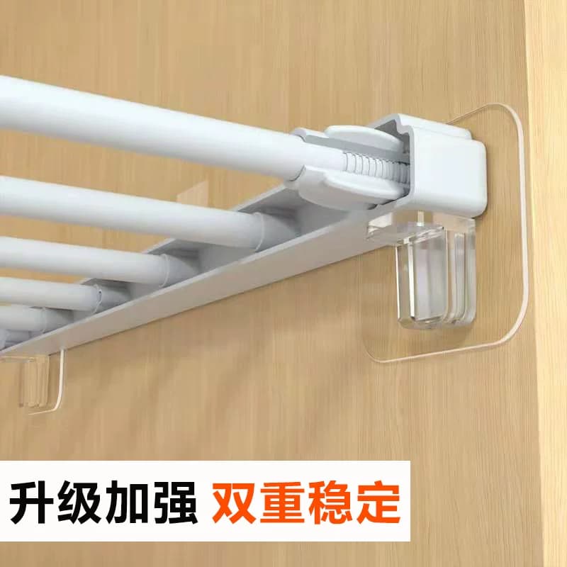 衣柜隔板托层板托免打孔粘贴免钉无痕橱柜子分层固定器支撑架 - 缩略图3