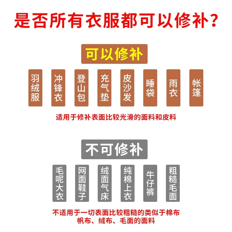 补羽绒服的布贴无痕修复破洞补丁贴自粘免缝修补衣服图案贴补洞贴 - 缩略图3