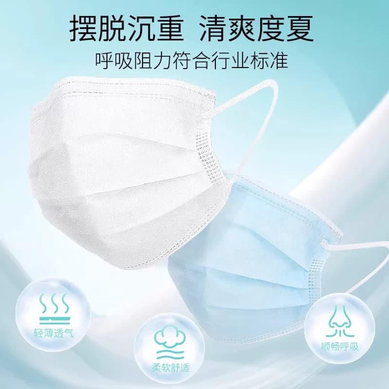 工厂直销医用外科口罩一次性医疗三层官方正品单独包装成人便携款 - 缩略图3
