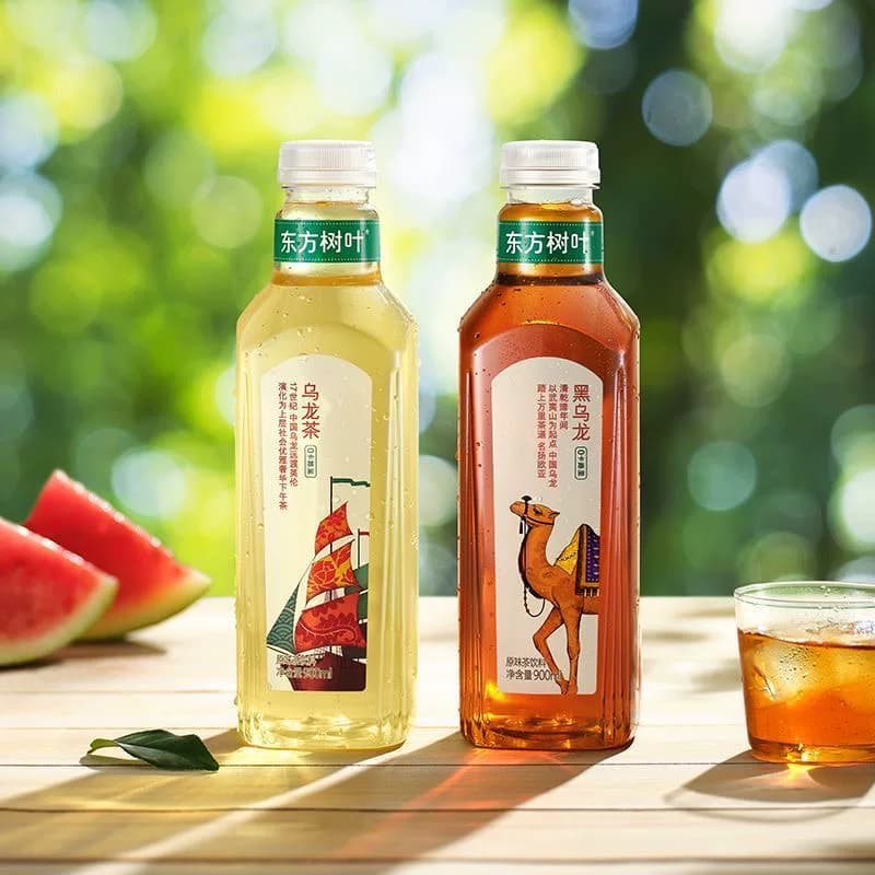 农夫山泉东方树叶900ml*6瓶茉莉花茶饮料青柑白茶普洱陈皮大瓶 - 缩略图4
