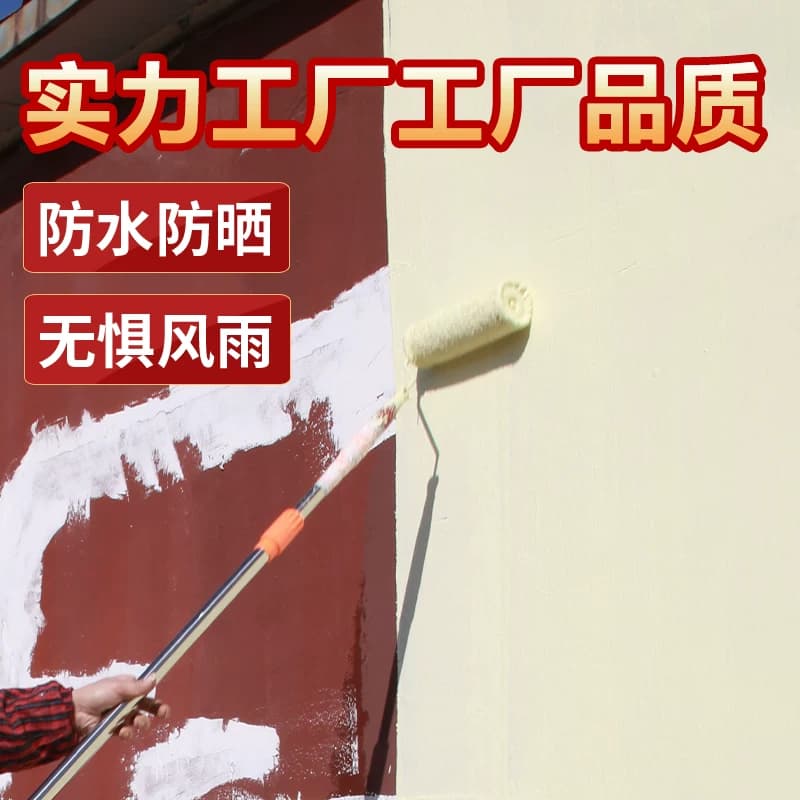 外墙漆防水防晒乳胶漆外墙涂料室外耐久油漆别墅白色彩色内墙面漆 - 缩略图3