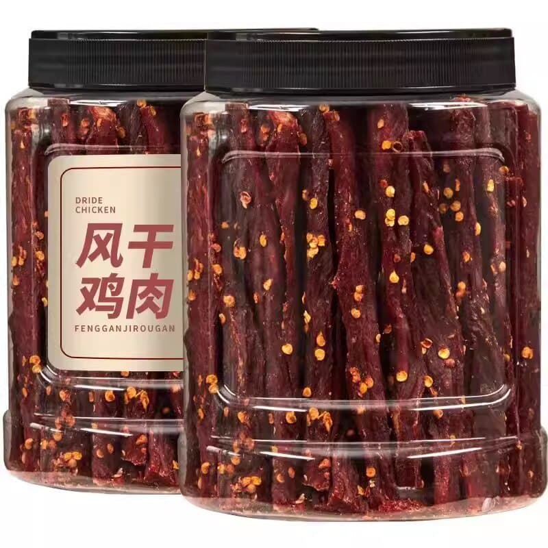 风干鸡肉干零食鸡胸肉条卡脂休闲解馋吃即食健身麻辣开袋营养追剧 - 缩略图2