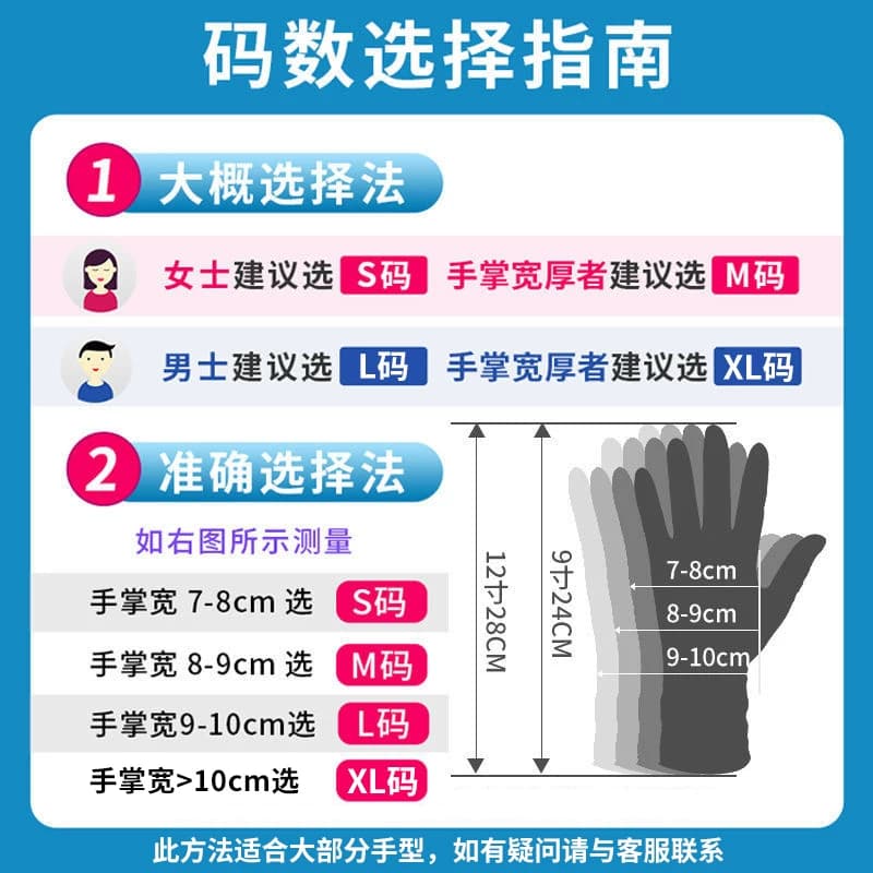 英科一次性手套食品级丁腈加厚耐用橡胶高弹丁晴家用厨房清洁洗碗 - 缩略图2