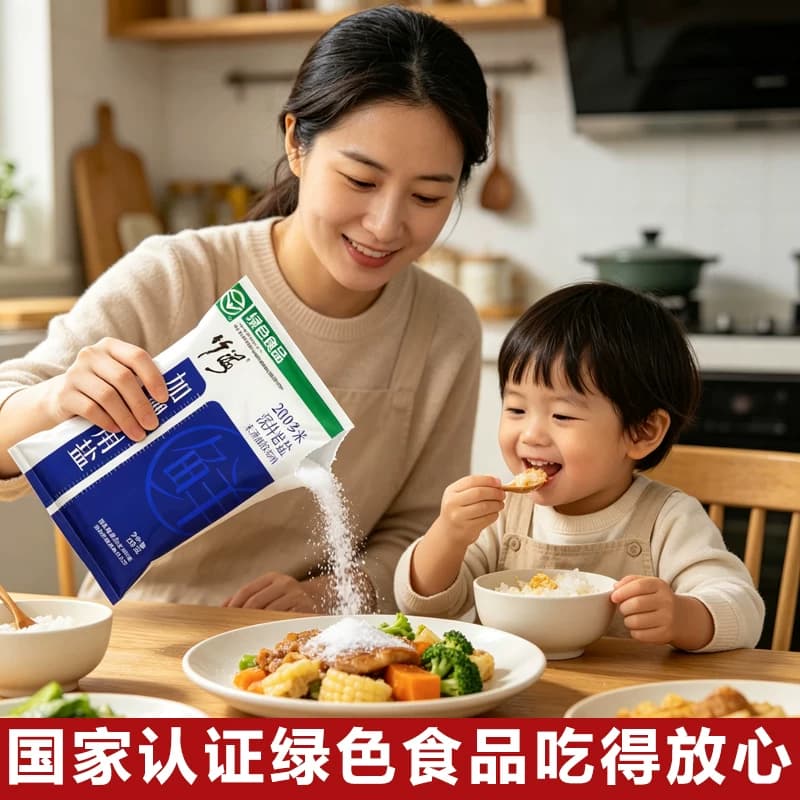 竹海无抗结剂加碘精制食用盐家庭炒菜调味健康细盐蒸鱼腌制盐巴 - 缩略图4