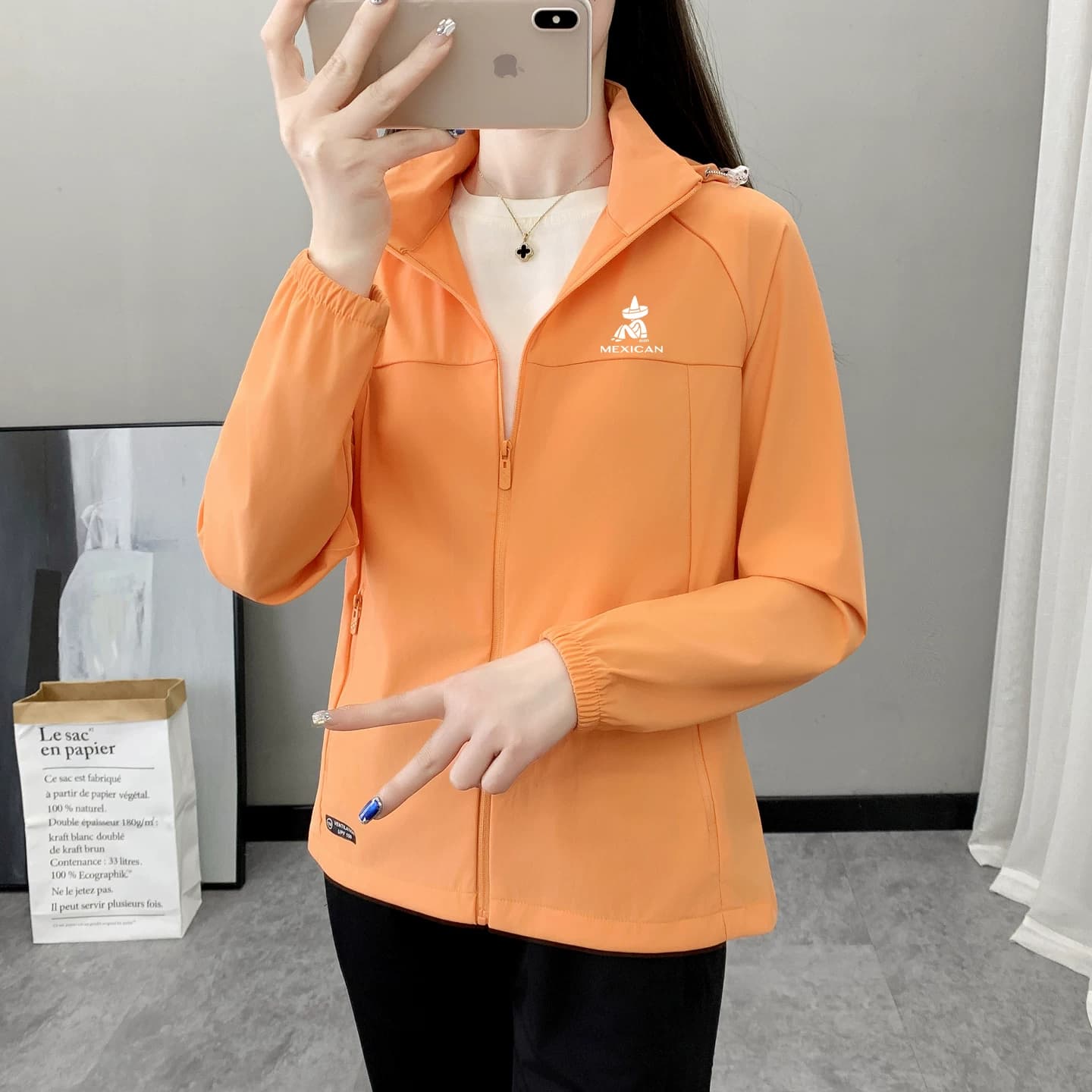 稻草人防晒衣女夏季2026新款防紫外线薄专业冰丝UPF50+防晒服外套 - 缩略图5
