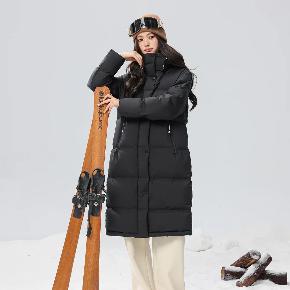 【多款任选】雪中飞26冬爆款男女羽绒服长款厚抗寒运动重磅 - 缩略图5