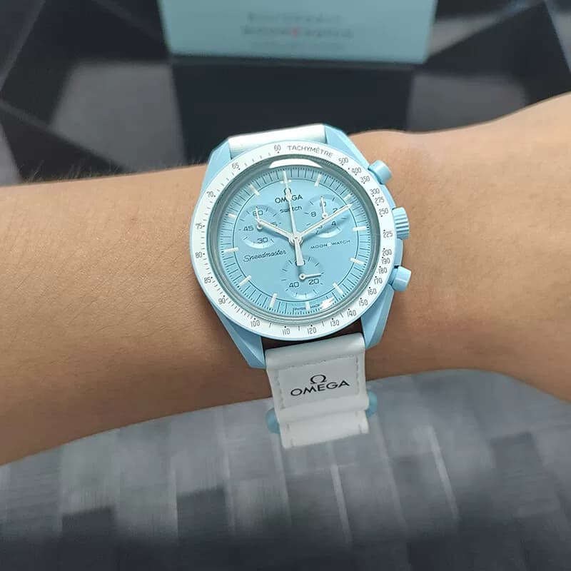 瑞士欧米茄Swatch联名款行星超霸石英手表男女腕表情人节日送礼物 - 缩略图2