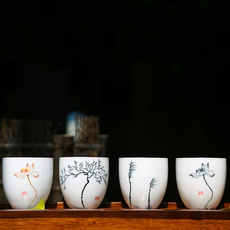 瓷韵东方手绘陶瓷茶杯主人杯家用喝茶品茗杯功夫茶具个人杯单杯 - 缩略图5