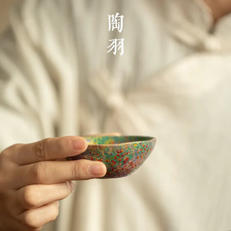 岩绘时光莲吉杯家用陶瓷茶杯主人杯个人专用品茗杯功夫茶具单杯 - 缩略图4
