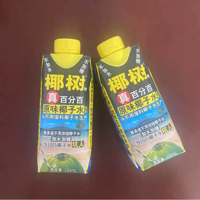 近期椰树牌椰子水100%330ml*24盒新鲜椰树原味椰子水 - 缩略图3
