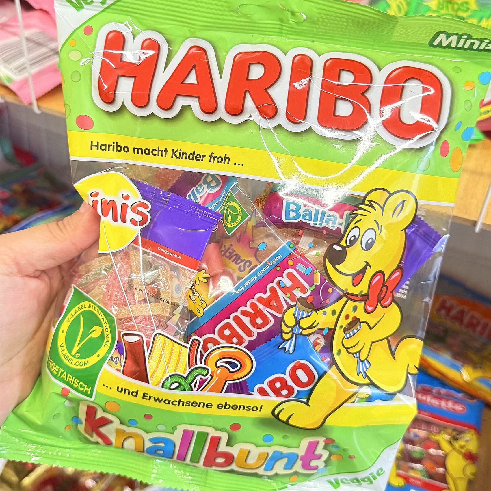 德国进口！Haribo樱桃夹心软糖蓝莓味长条哈瑞宝草莓酸条糖混合 - 缩略图4