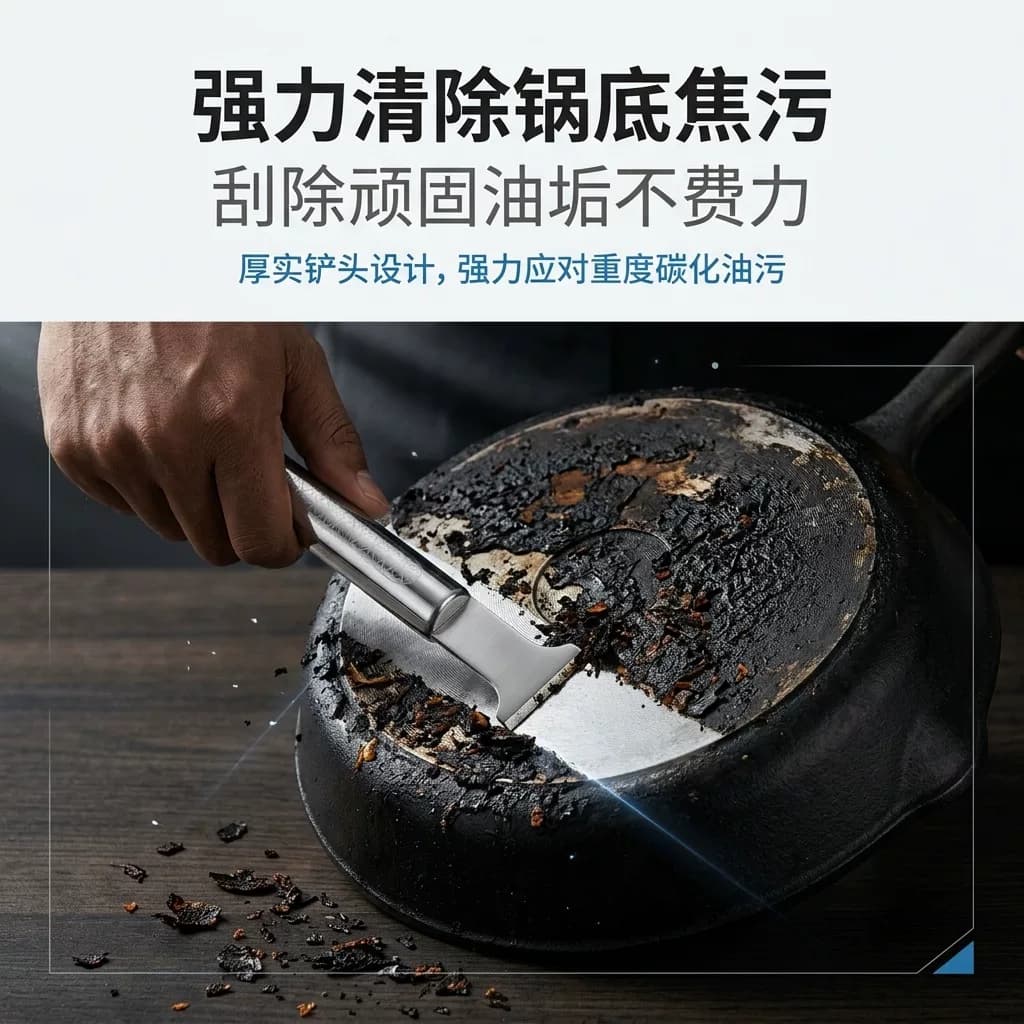 全钢冰箱除冰铲不锈钢材质坚固耐用轻松除霜还原冰箱大空间 - 缩略图2