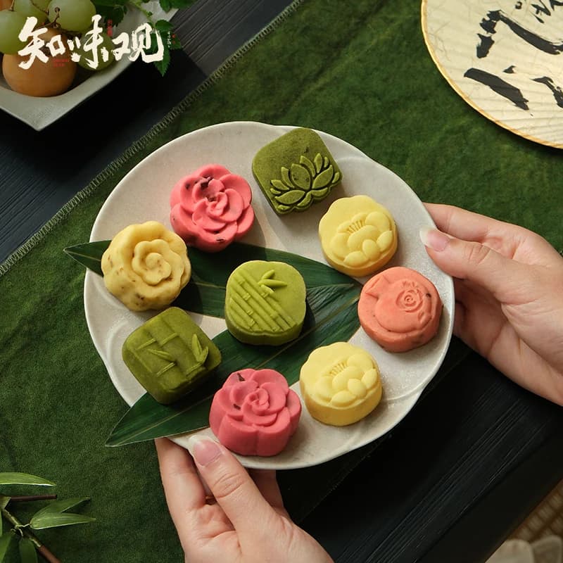知味观绿豆糕点杭州特产传统正宗桂花糕茶点心零食小吃中式下午茶 - 缩略图4