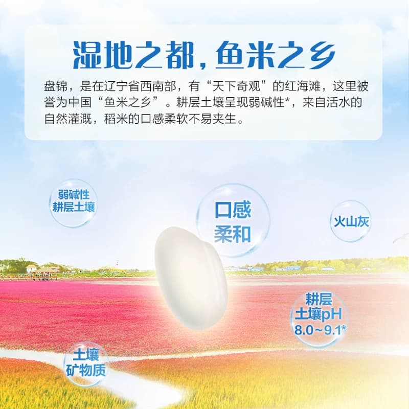 金龙鱼盘锦大米5kg蟹稻共生 东北大米 经典圆粒 - 缩略图3