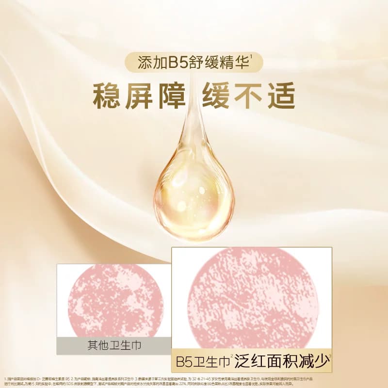 高洁丝奢透养肤B5姨妈巾240mm20片卫生巾透气日用 - 缩略图2