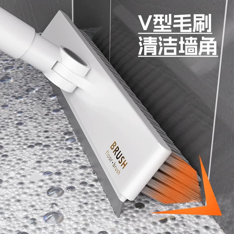 缝隙刷浴室清洁刷1个卫生间地板刷刷子长柄刷地硬毛洗地厕所地缝 - 缩略图2