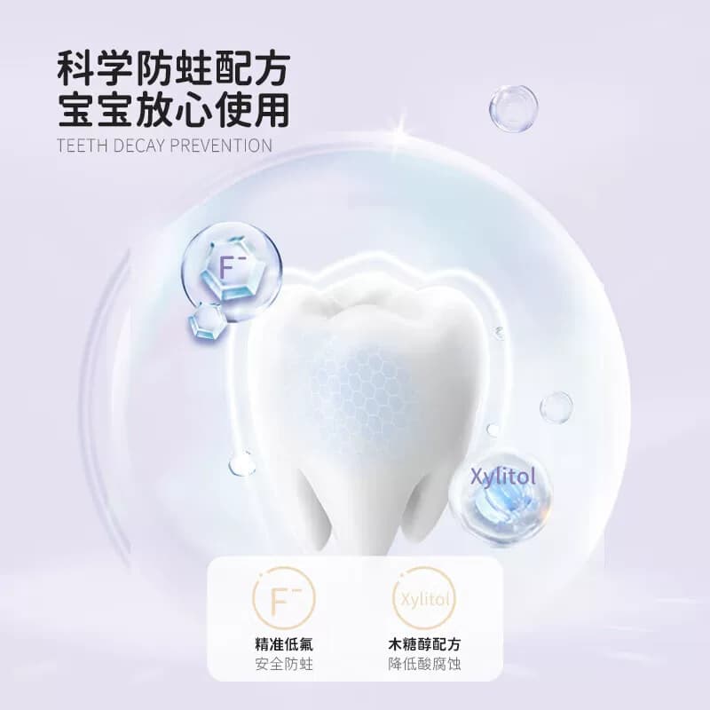 舒客宝贝儿童牙膏成长换牙期2-12岁科学防蛀精准含氟温和不刺激 - 缩略图4