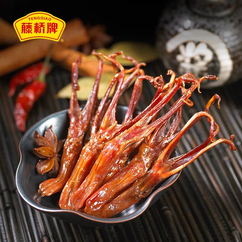 藤桥牌酱香鸭舌头鸭肉卤味特产小吃网红休闲零食8根装 - 缩略图4