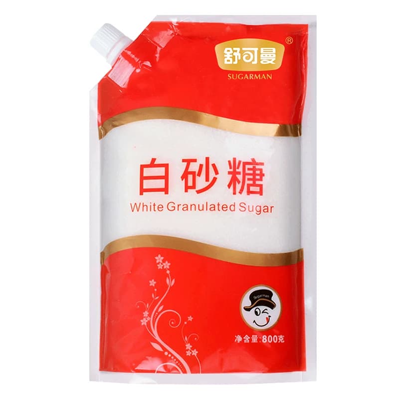 舒可曼白砂糖800g袋盖设计烘焙冲饮糖浆糖水便捷易储存颗粒干爽 - 缩略图2