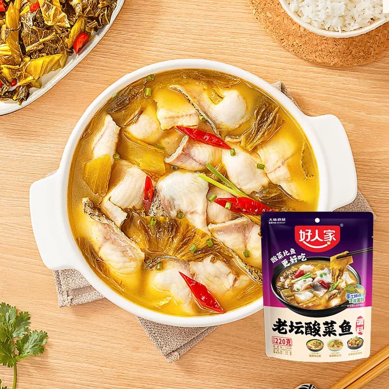 好人家酸菜鱼调料包酸菜鱼料理包家用水煮鱼酸辣鱼调料 - 缩略图2