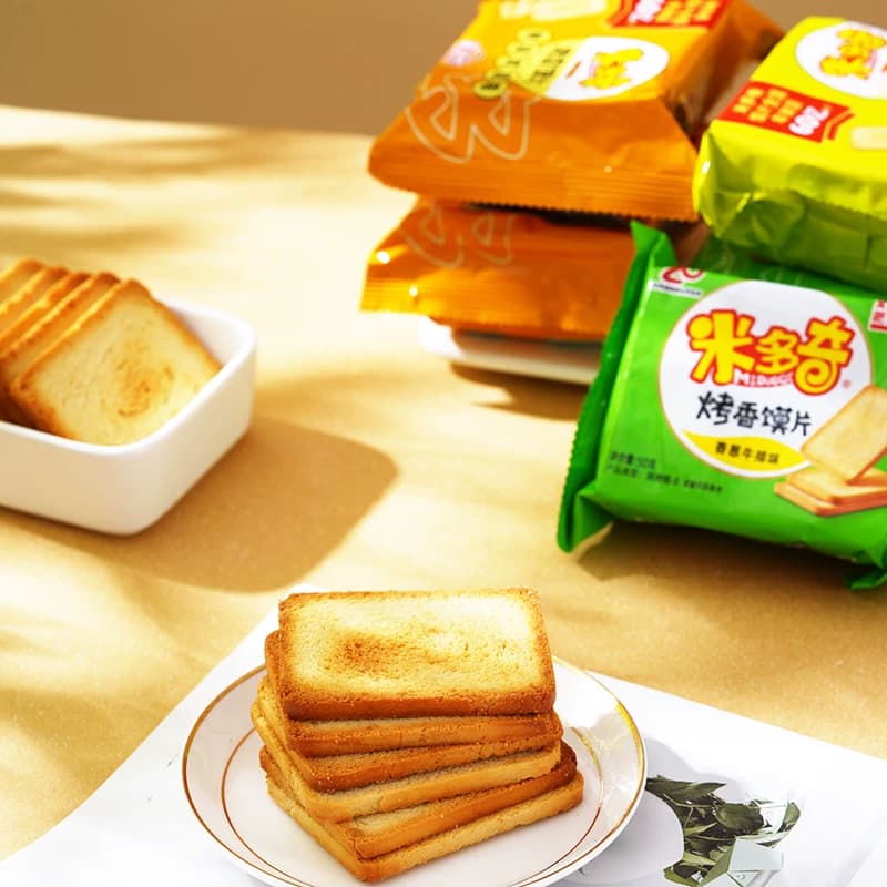 米多奇馍片烤香馍干馍片整箱小馍丁香酥原味陕西山西特产零食 - 缩略图3